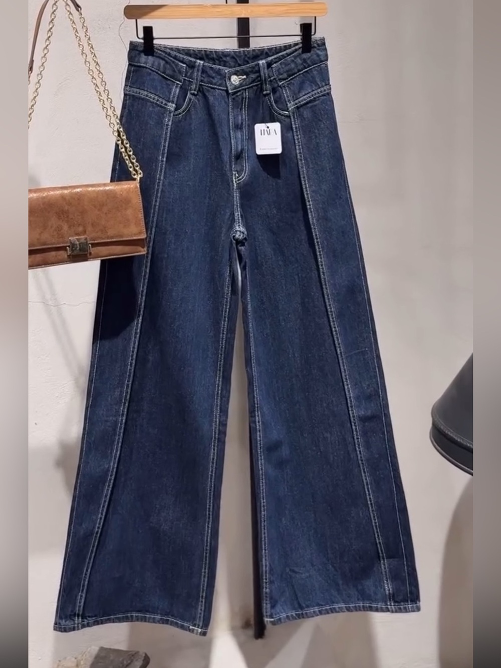 Zara TRF FULL LENGTH MID WAIST JEANS